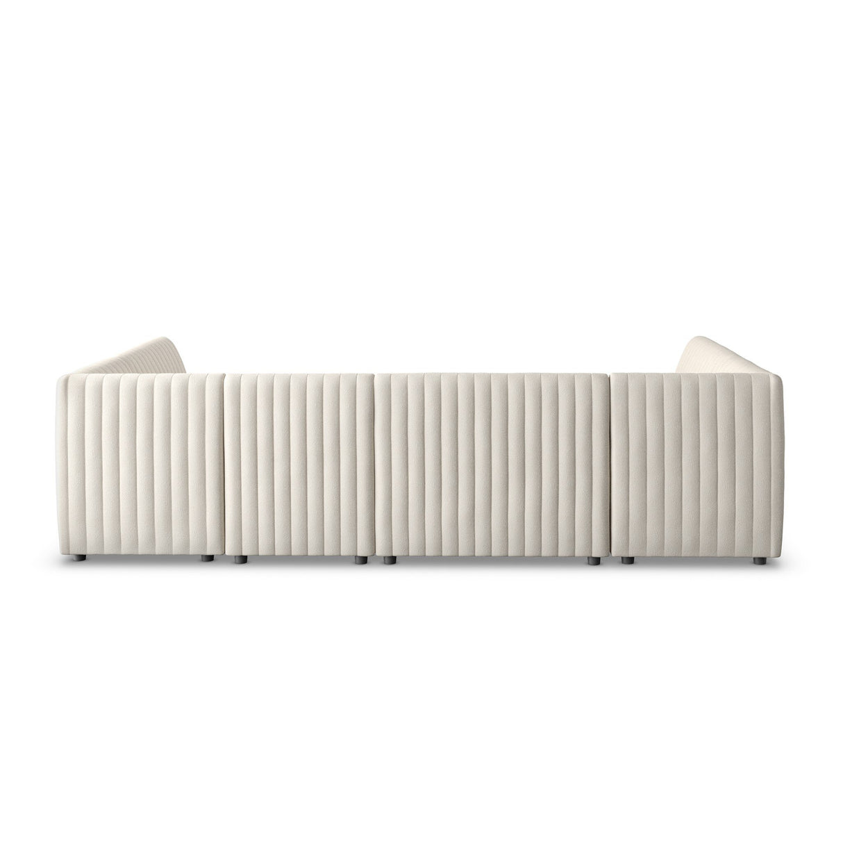 Augustine Dining Banquette, U Shape in Capri Oatmeal from Four Hands - Luna Furniture