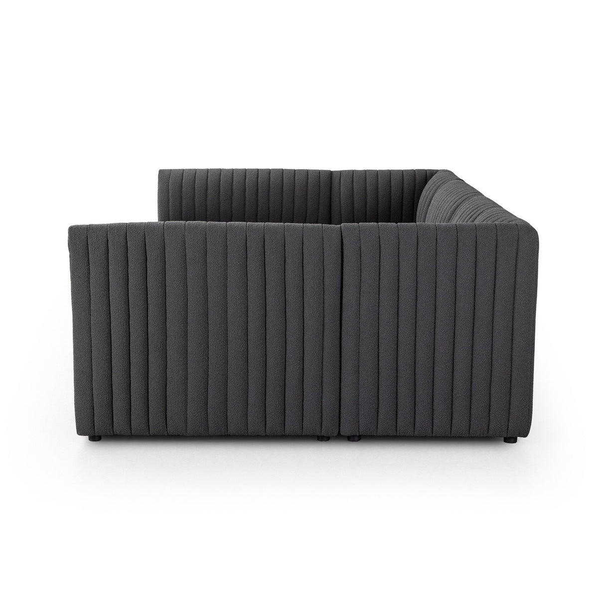 Augustine Dining Banquette, U Shape in FIQA Boucle Charcoal from Four Hands - Luna Furniture