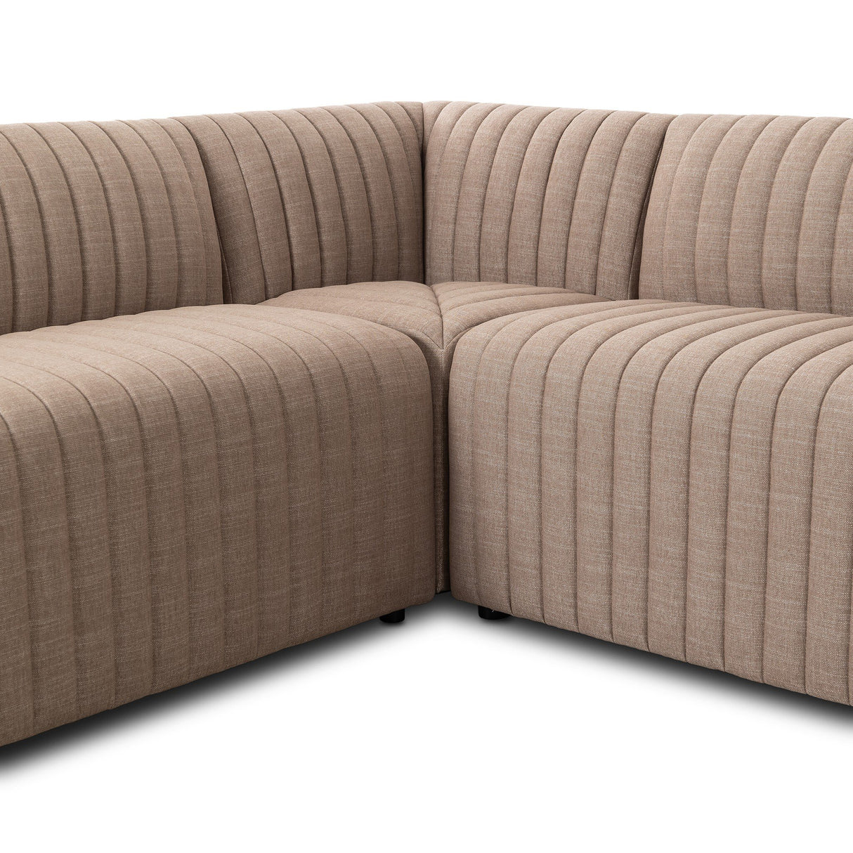 Augustine Dining Banquette, L-Shape in Crypton Nomad Taupe from Four Hands - Luna Furniture