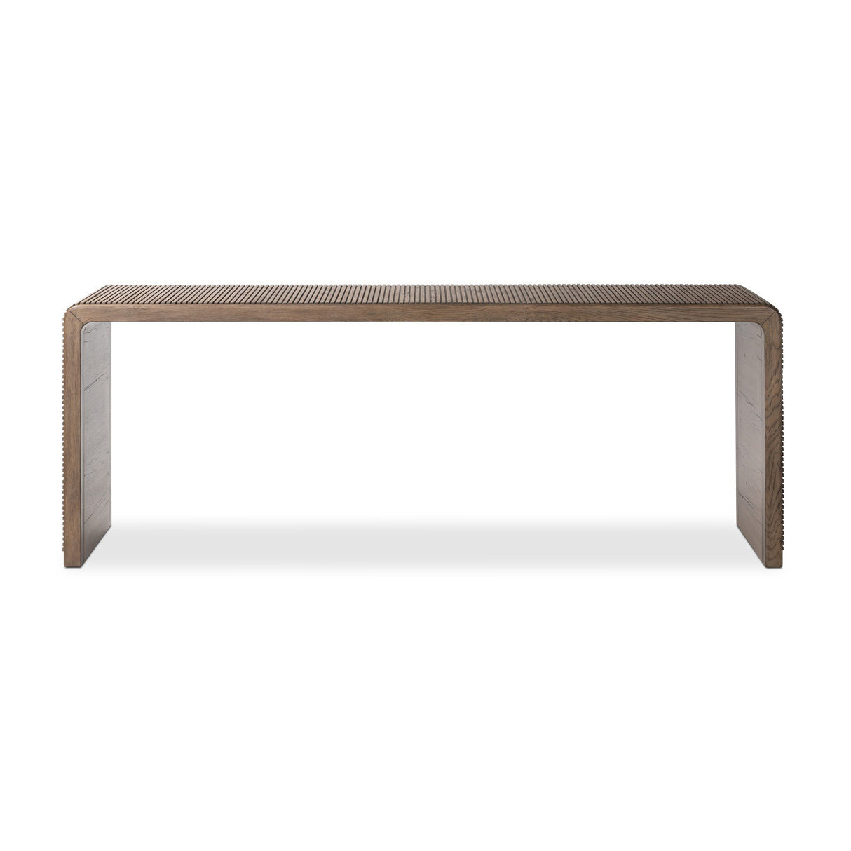 Leo Console Table in Rustic Grey from Four Hands - Luna Furniture