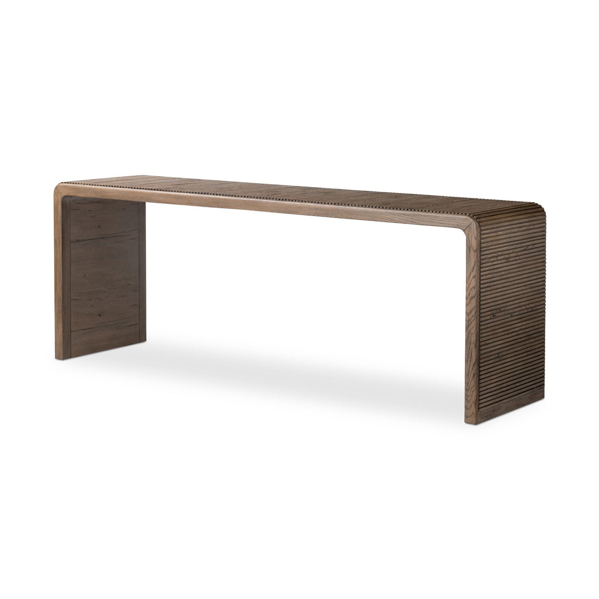 Leo Console Table in Rustic Grey from Four Hands - Luna Furniture