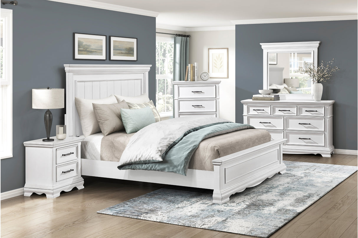 York White Panel Bedroom Set from Homelegance - Luna Furniture
