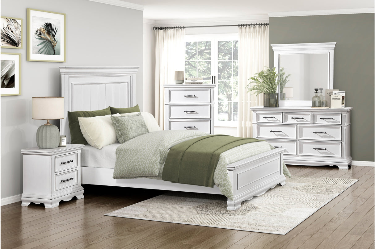 York White Youth Panel Bedroom Set from Homelegance - Luna Furniture