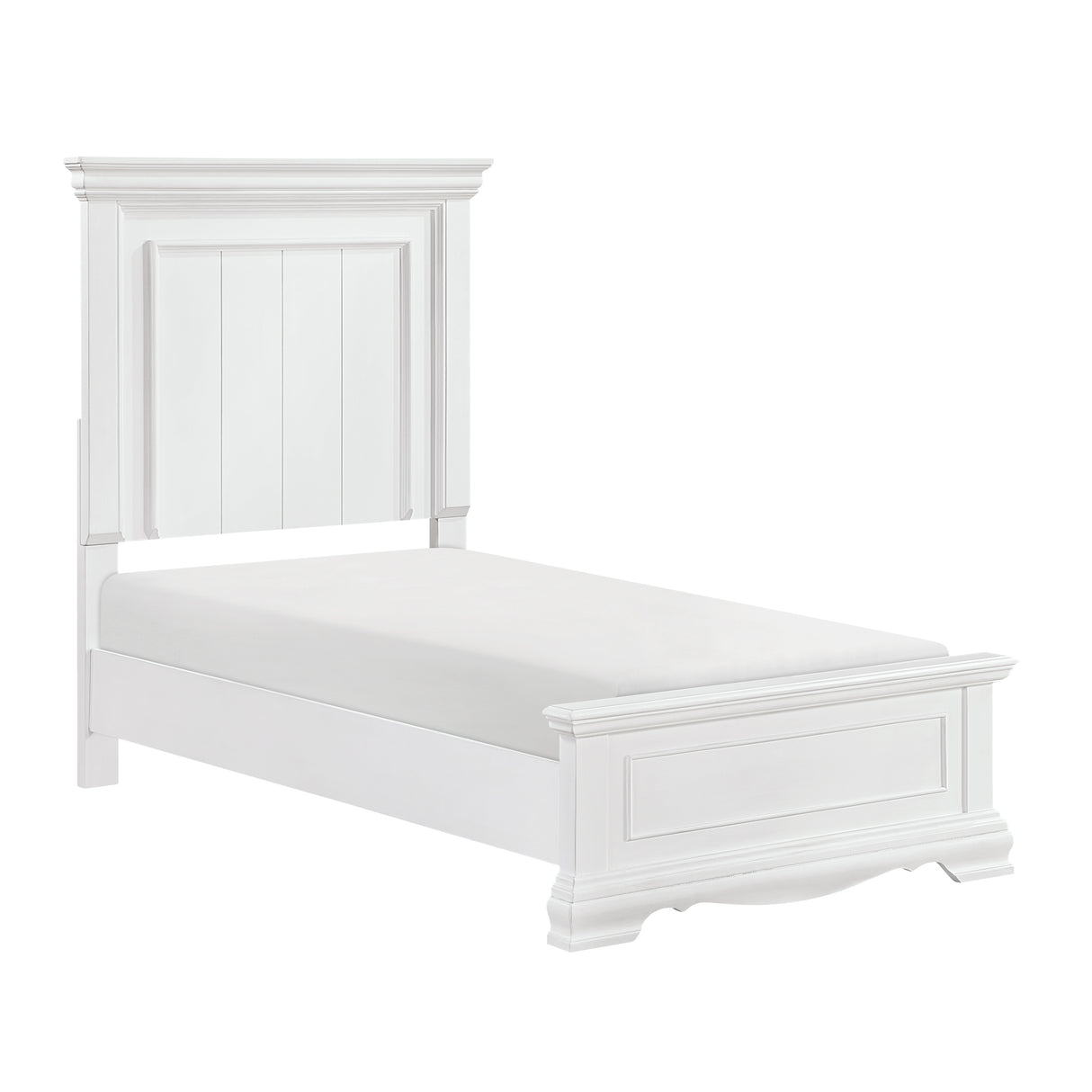 York White Youth Panel Bedroom Set from Homelegance - Luna Furniture