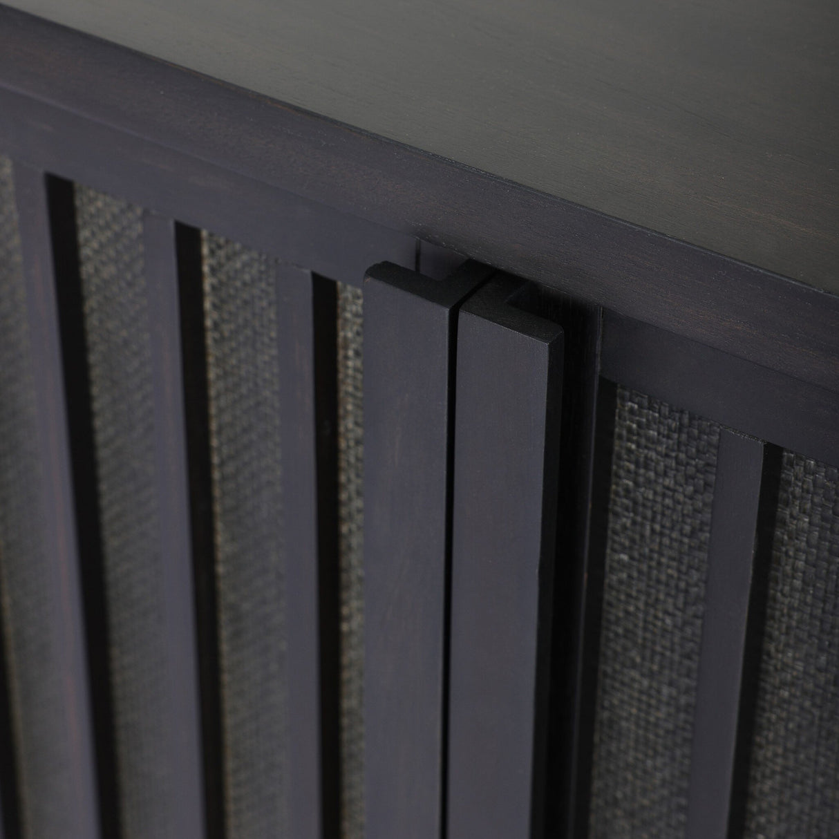 Nyland Media Console in Black Mahogany Veneer from Four Hands - Luna Furniture