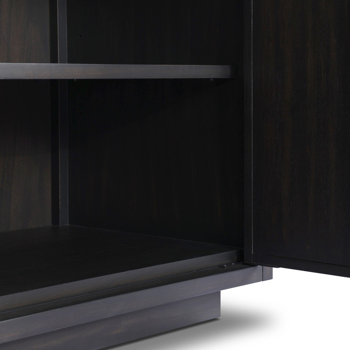 Nyland Media Console in Black Mahogany Veneer from Four Hands - Luna Furniture