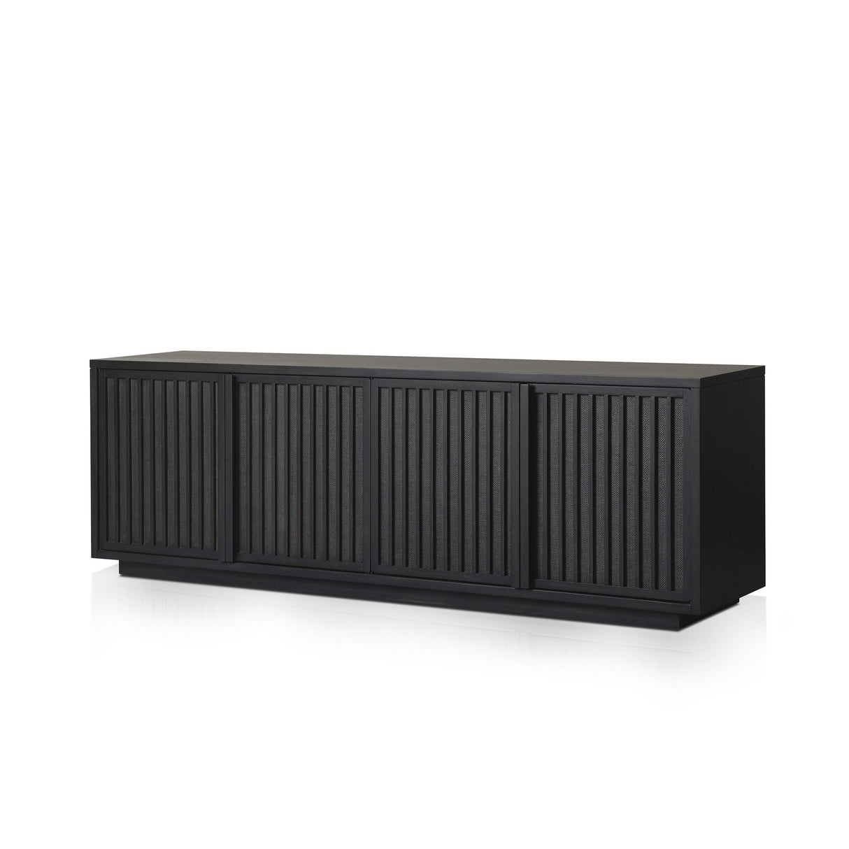 Nyland Media Console in Black Mahogany Veneer from Four Hands - Luna Furniture