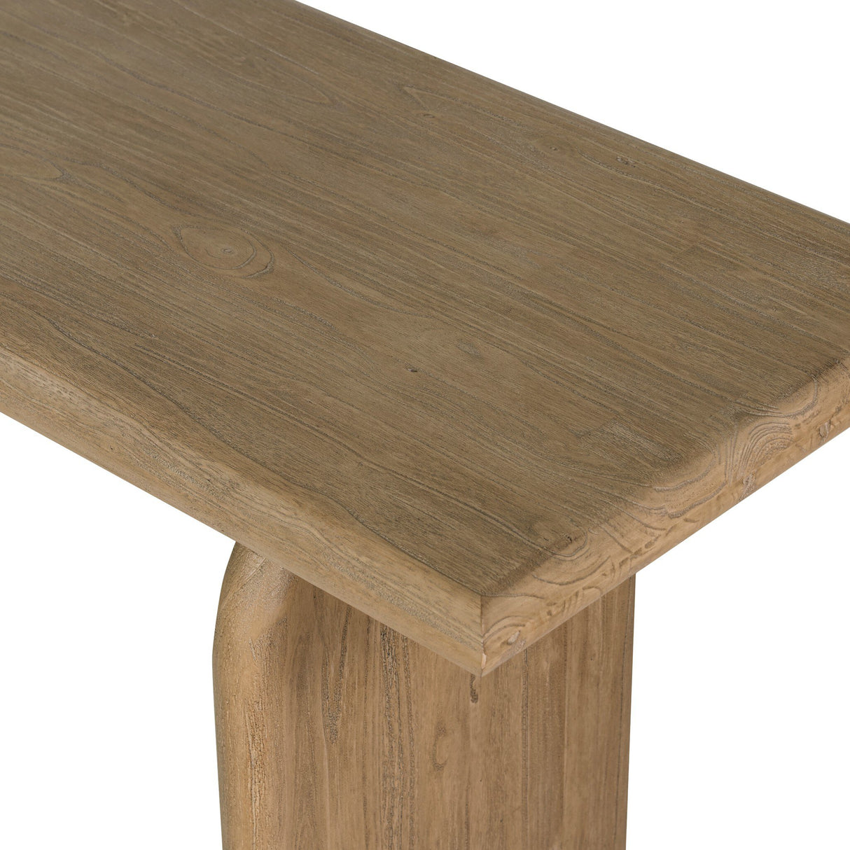 Sorrento Console Table in Aged Drift Mindi from Four Hands - Luna Furniture