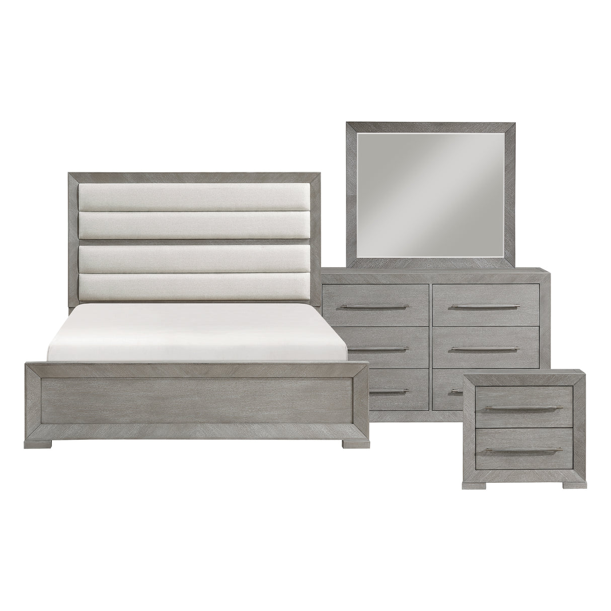 Owen Gray 4pc Set (QB+NS+DR+MR) from Homelegance - Luna Furniture
