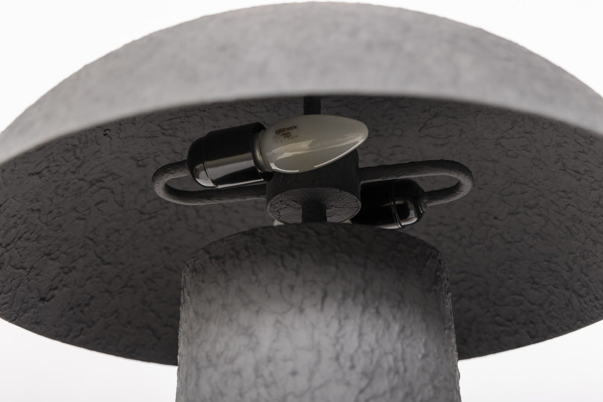 Santorini Table Lamp in Matte Black Plaster from Four Hands - Luna Furniture