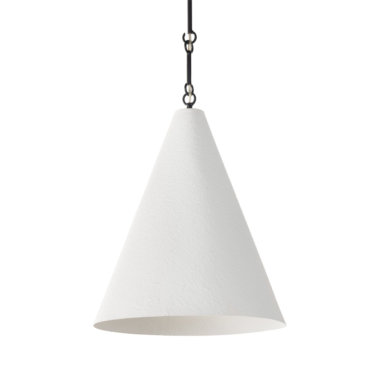 Grazia Pendant in Matte White Plaster from Four Hands - Luna Furniture
