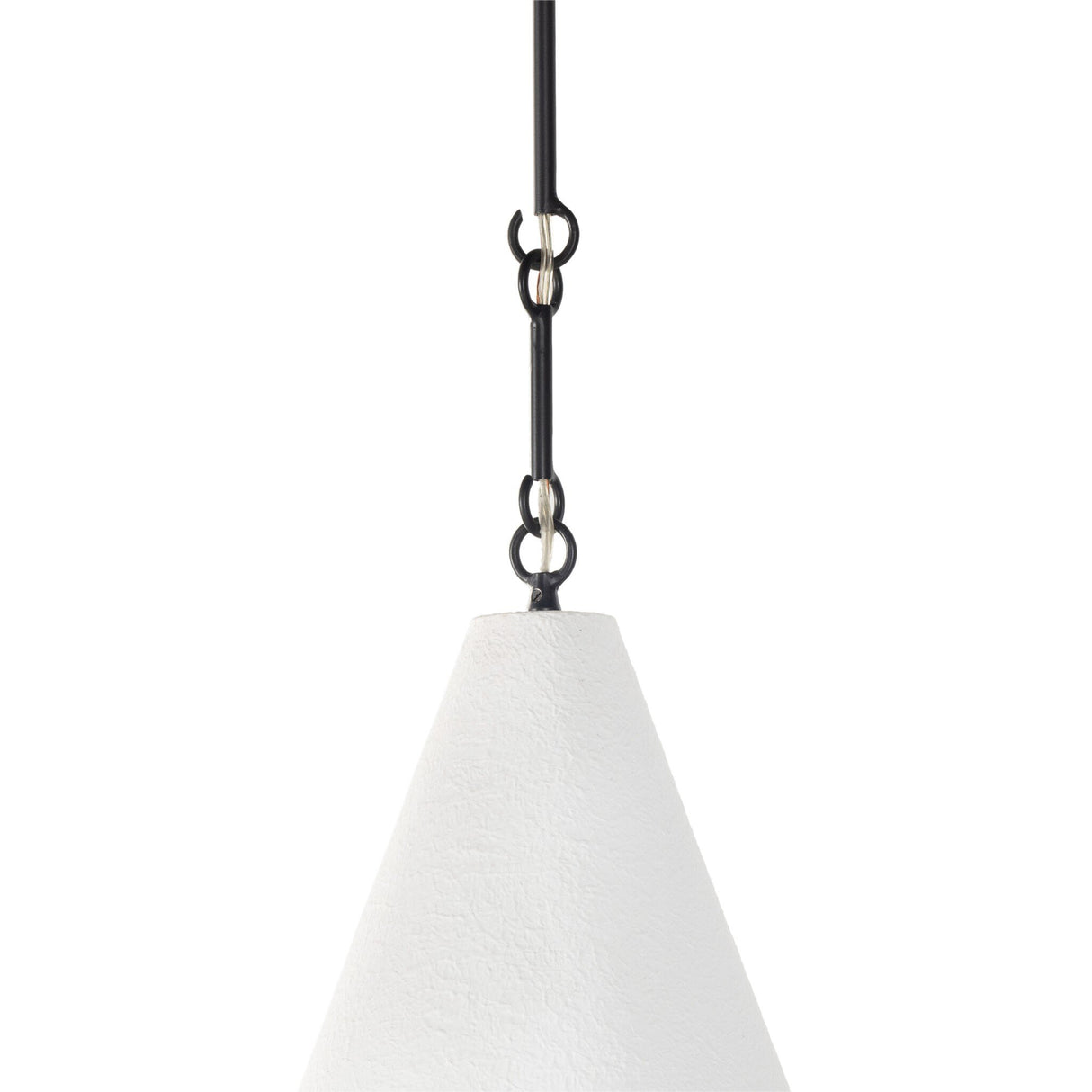 Grazia Pendant in Matte White Plaster from Four Hands - Luna Furniture