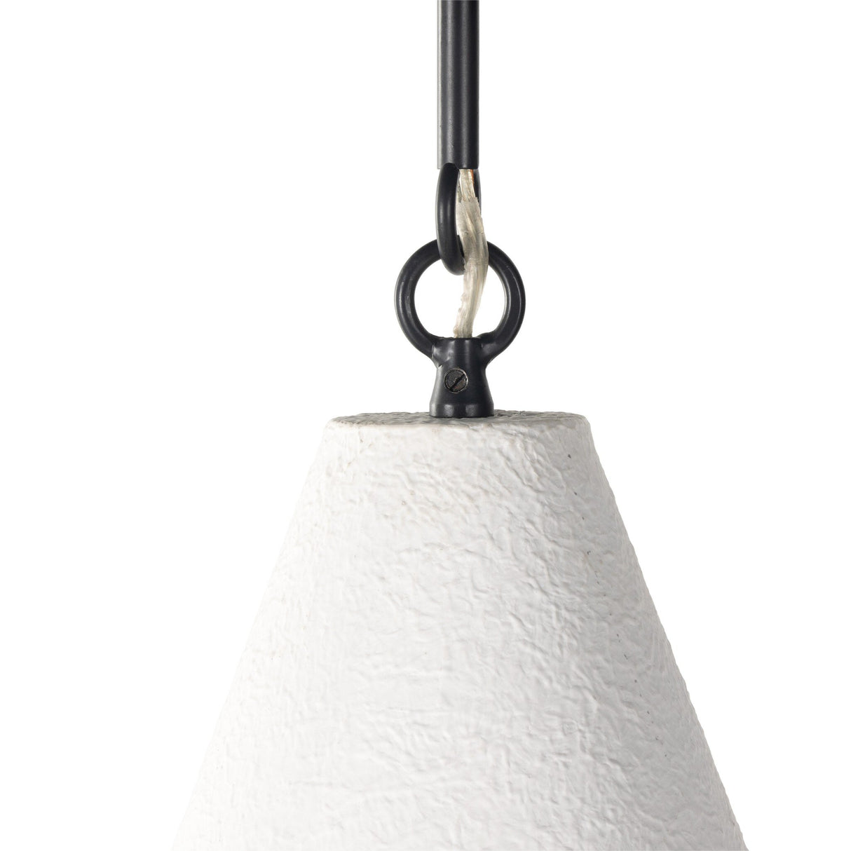 Grazia Pendant in Matte White Plaster from Four Hands - Luna Furniture