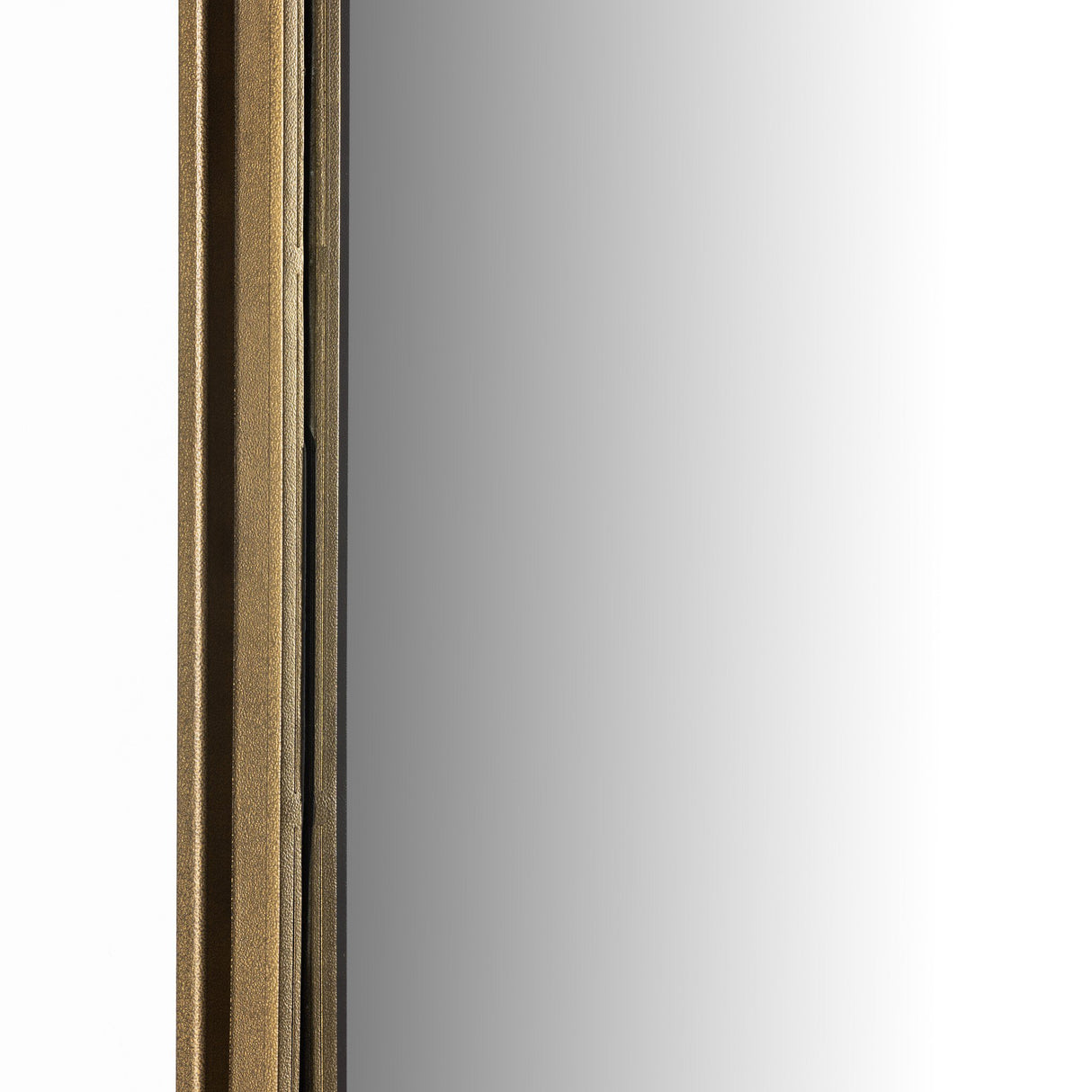 Effie Mirror in Raw Antique Brass Iron from Four Hands - Luna Furniture