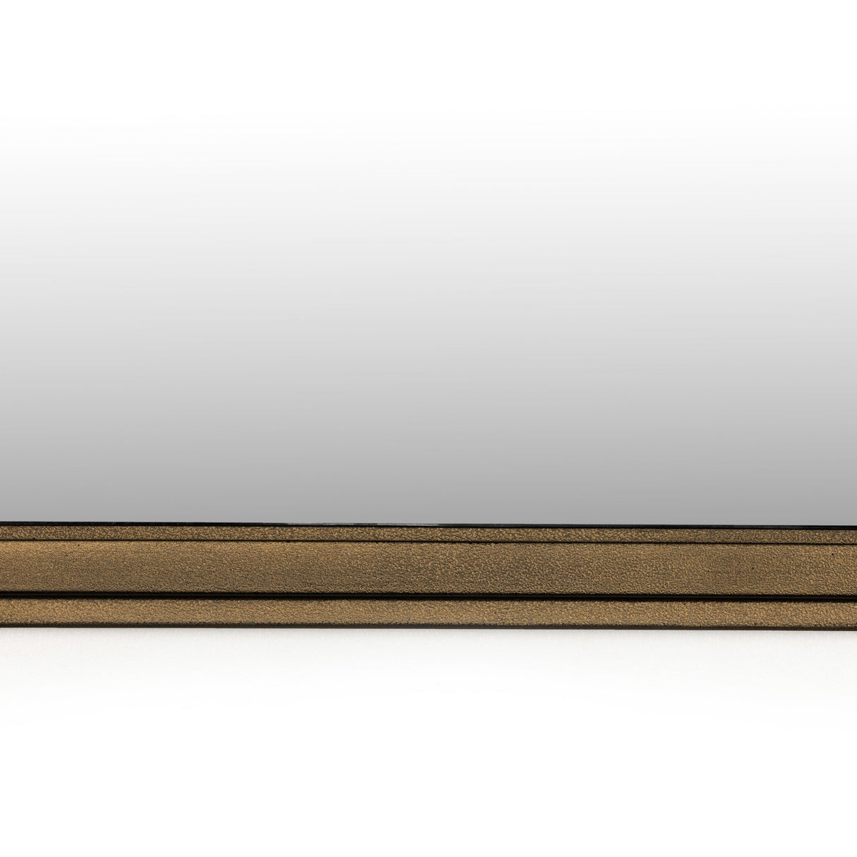 Effie Mirror in Raw Antique Brass Iron from Four Hands - Luna Furniture