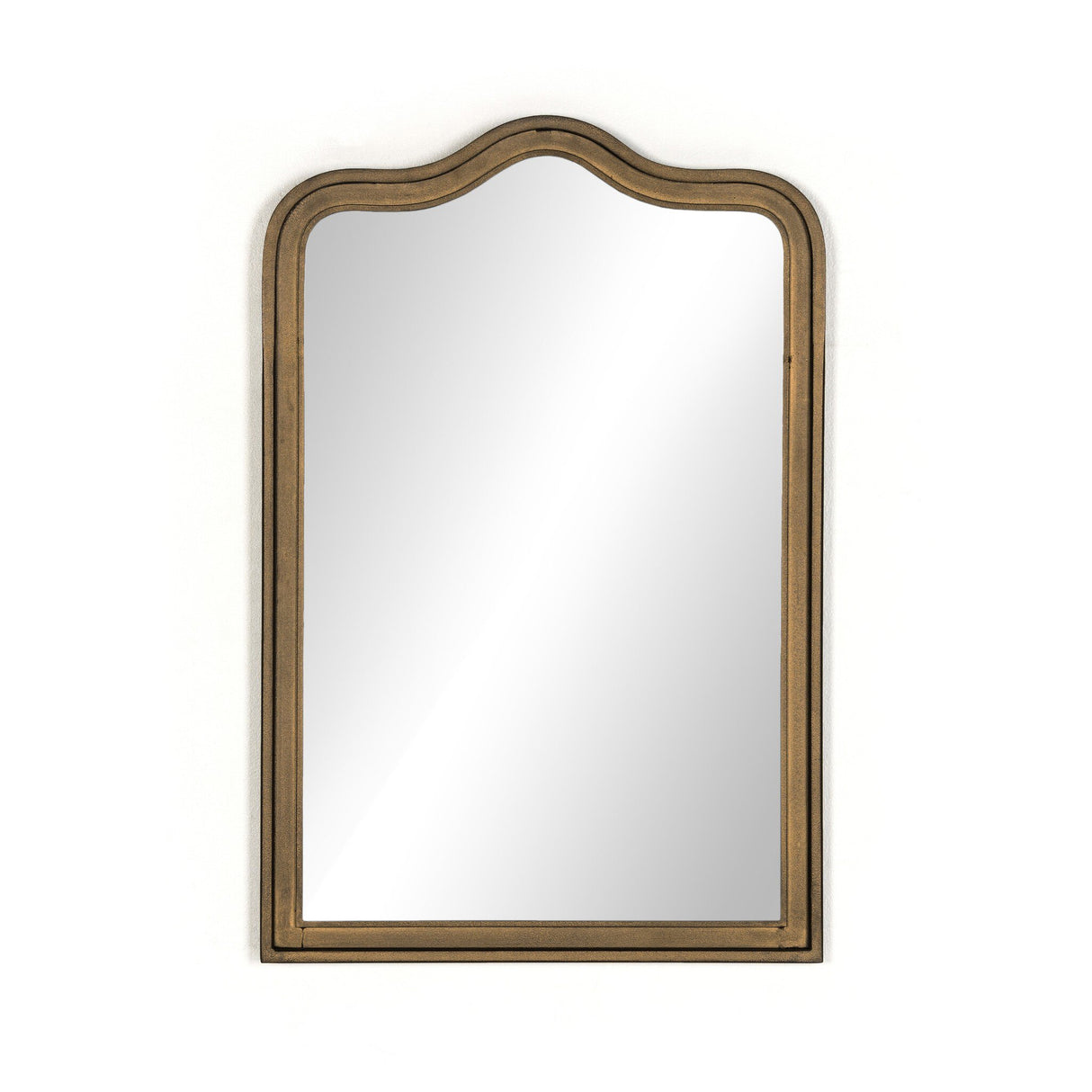 Effie Mirror in Raw Antique Brass Iron from Four Hands - Luna Furniture