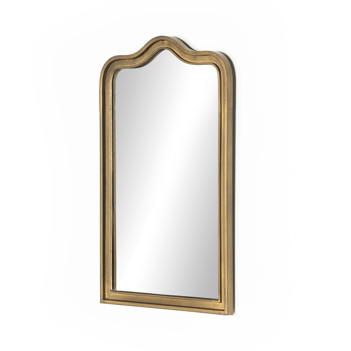 Effie Mirror in Raw Antique Brass Iron from Four Hands - Luna Furniture