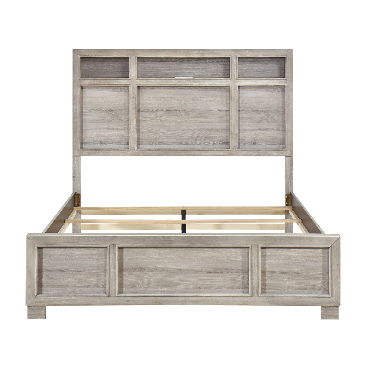 Everett Gray Eastern King Bed from Homelegance - Luna Furniture