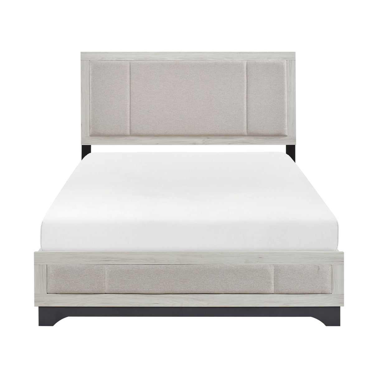 Westport White Oak/Gray California King Platform Bed from Homelegance - Luna Furniture