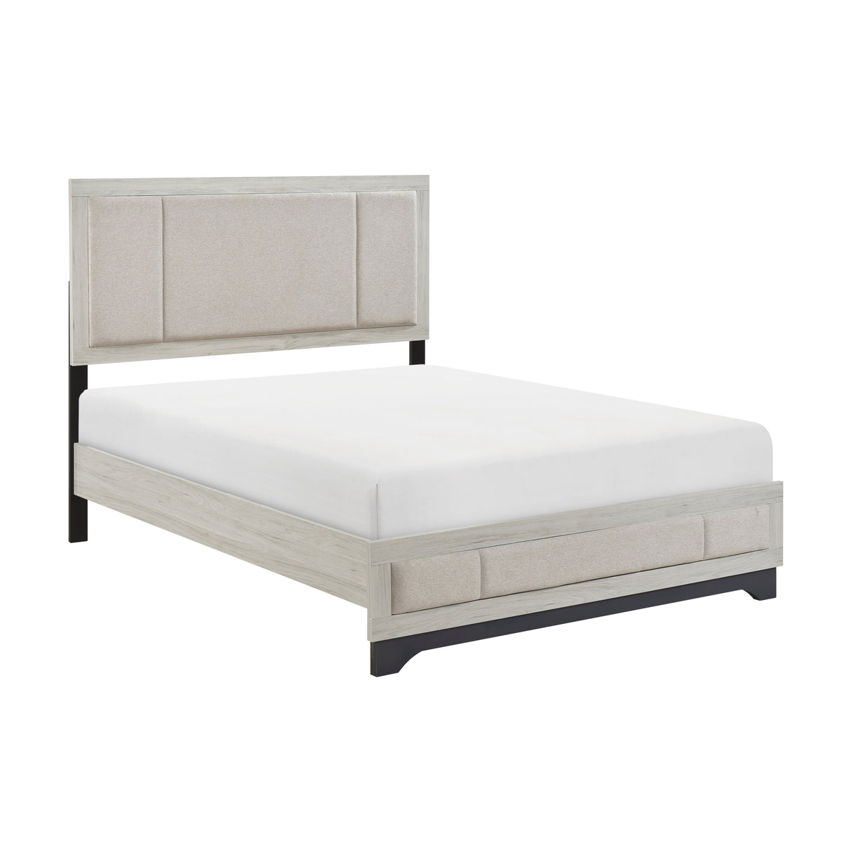 Westport White Oak/Gray California King Platform Bed from Homelegance - Luna Furniture