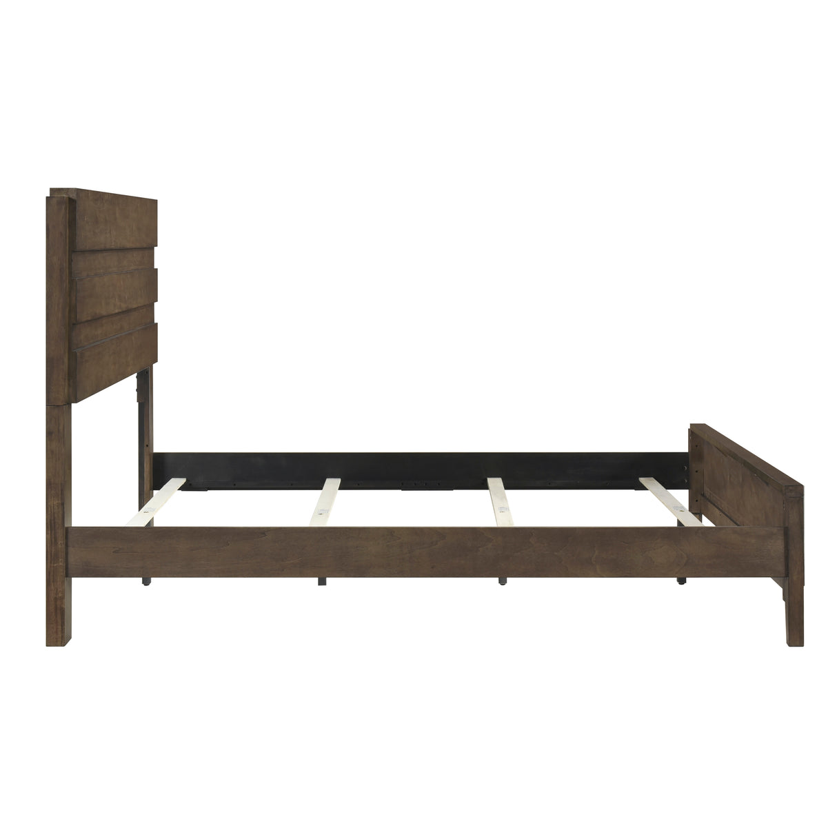 Emmett Dark Walnut 4pc Set (QB+NS+DR+MR) from Homelegance - Luna Furniture