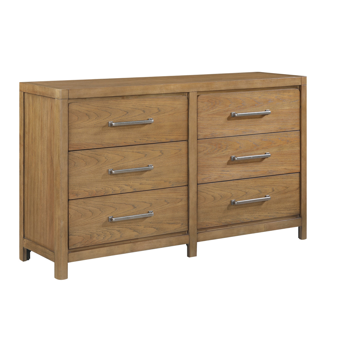 Charlotte Light Brown 5pc Set (QB+NS+DR+MR+CH) from Homelegance - Luna Furniture