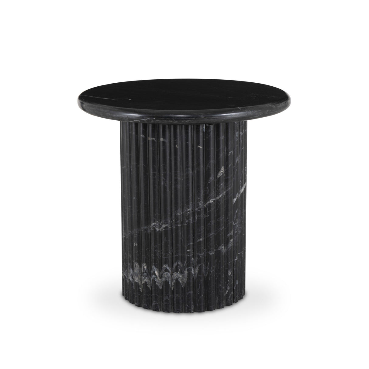 Oranda End Table in Black Marble from Four Hands - Luna Furniture