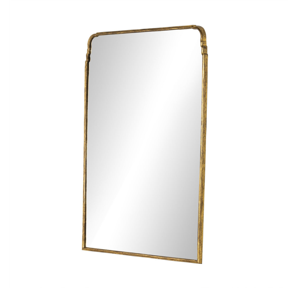 Loire Grand Floor Mirror in Antiqued Gold Leaf from Four Hands - Luna Furniture