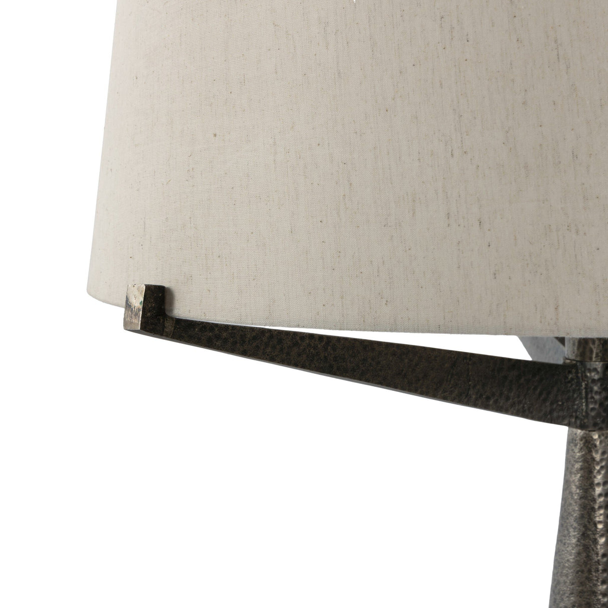 Ziggy Floor Lamp in Hammered Smoked Nickel from Four Hands - Luna Furniture
