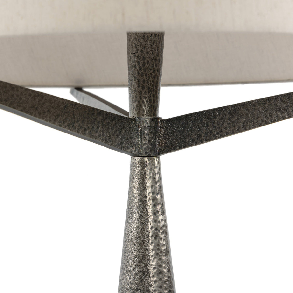 Ziggy Floor Lamp in Hammered Smoked Nickel from Four Hands - Luna Furniture
