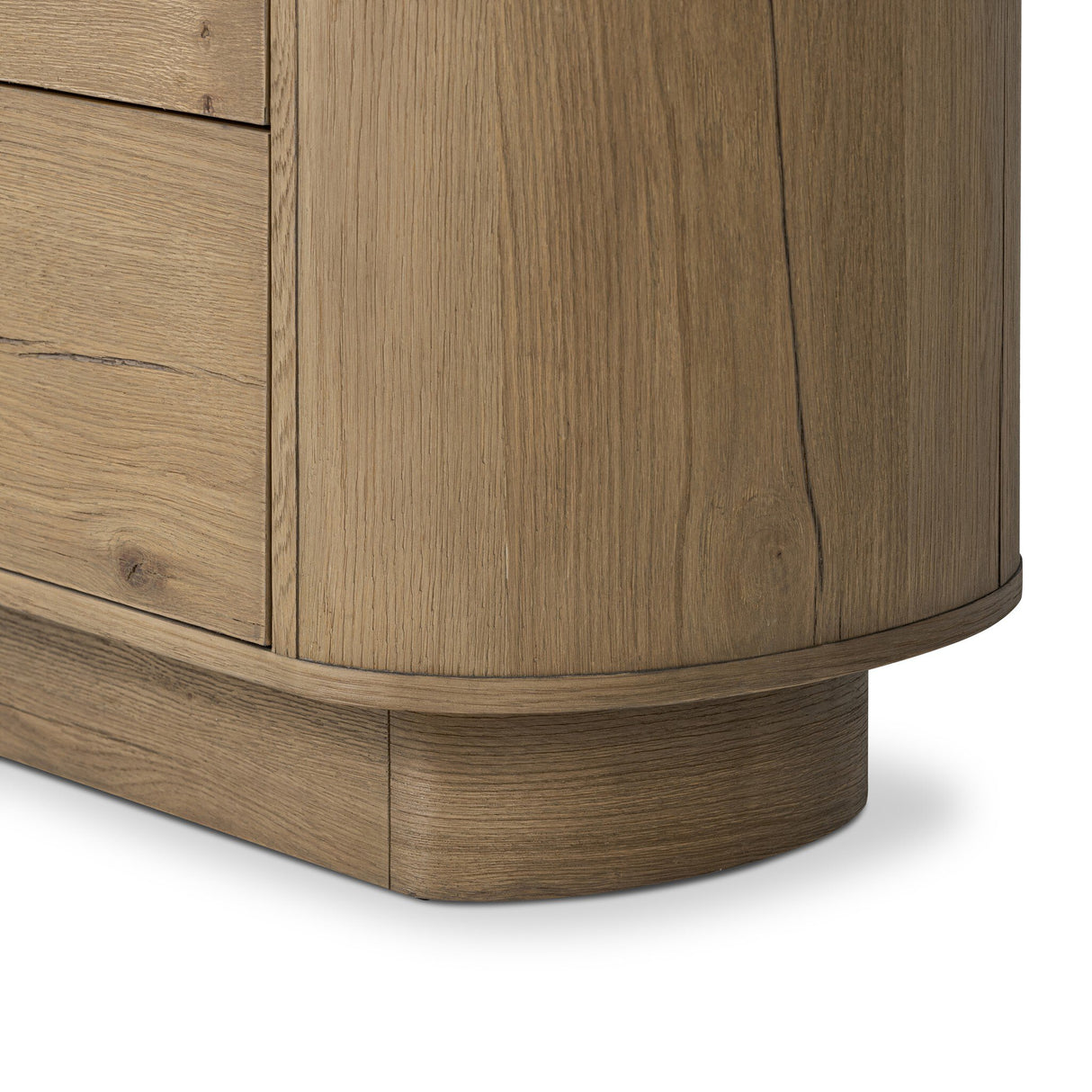 Paden Nightstand in Worn Oak Veneer from Four Hands - Luna Furniture
