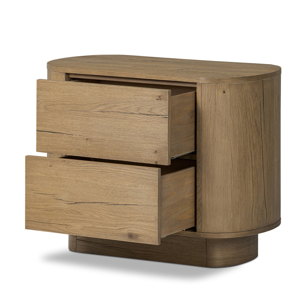 Paden Nightstand in Worn Oak Veneer from Four Hands - Luna Furniture