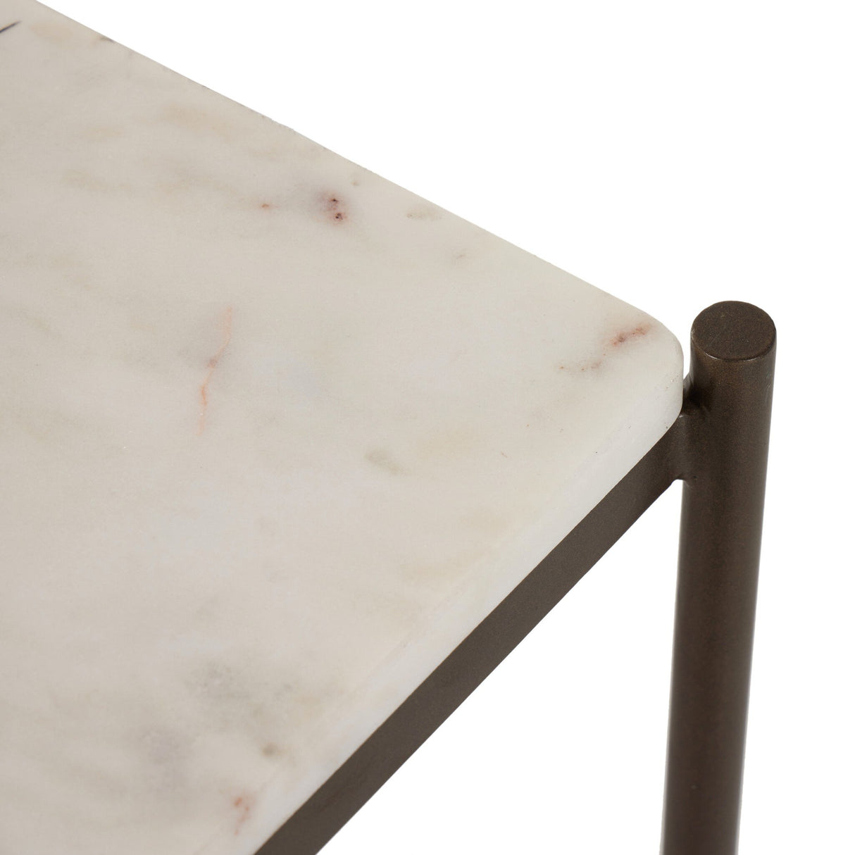 Felix Large Console Table in Antique Brass from Four Hands - Luna Furniture