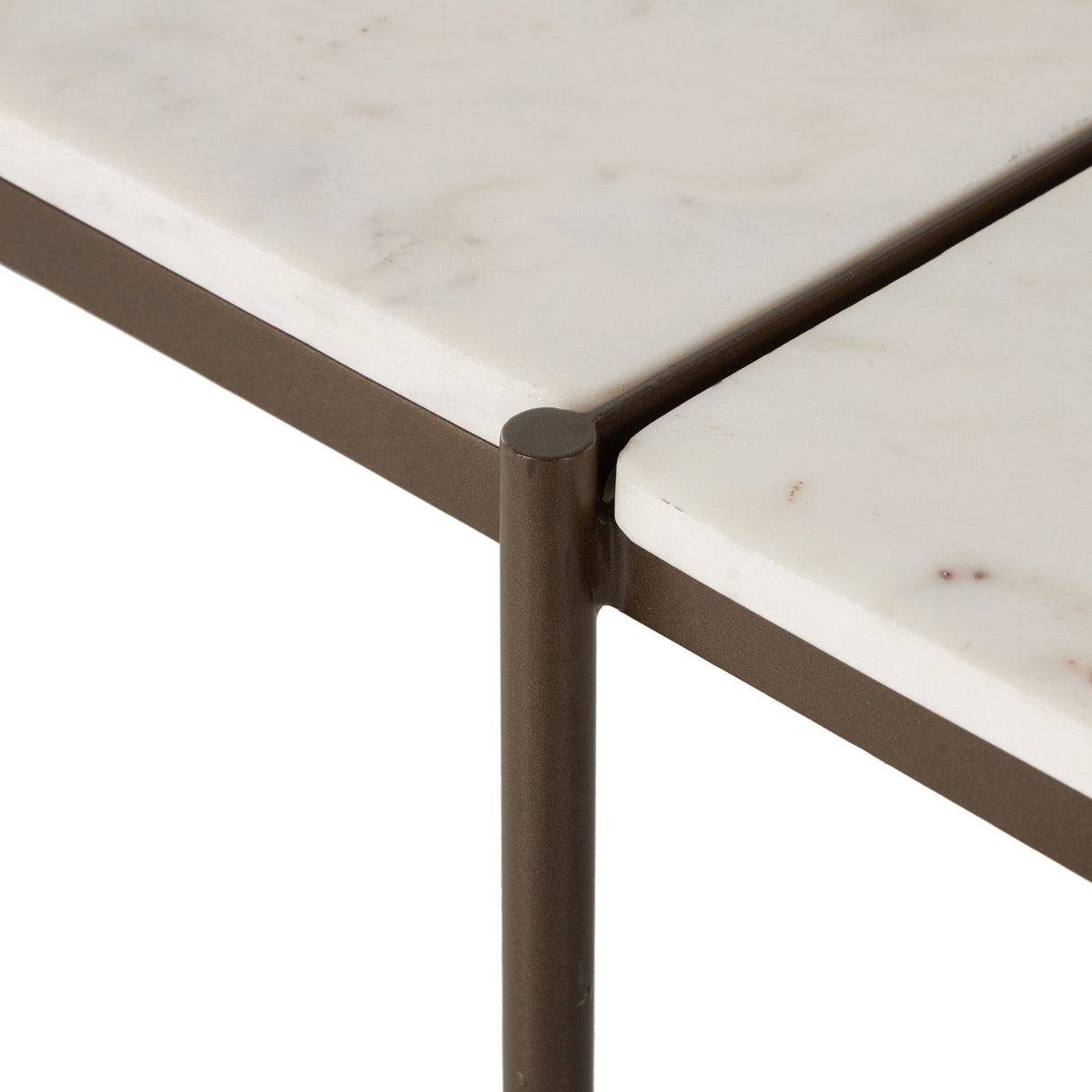 Felix Large Console Table in Antique Brass from Four Hands - Luna Furniture