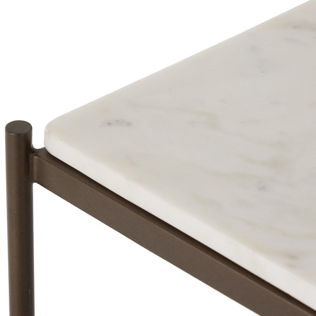 Felix Large Console Table in Antique Brass from Four Hands - Luna Furniture