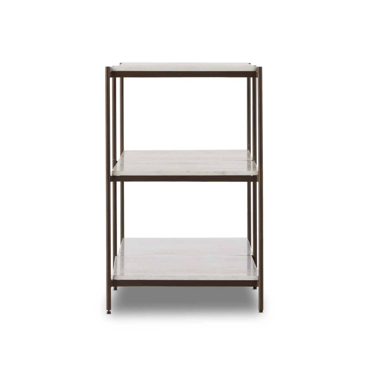 Felix Large Console Table in Antique Brass from Four Hands - Luna Furniture