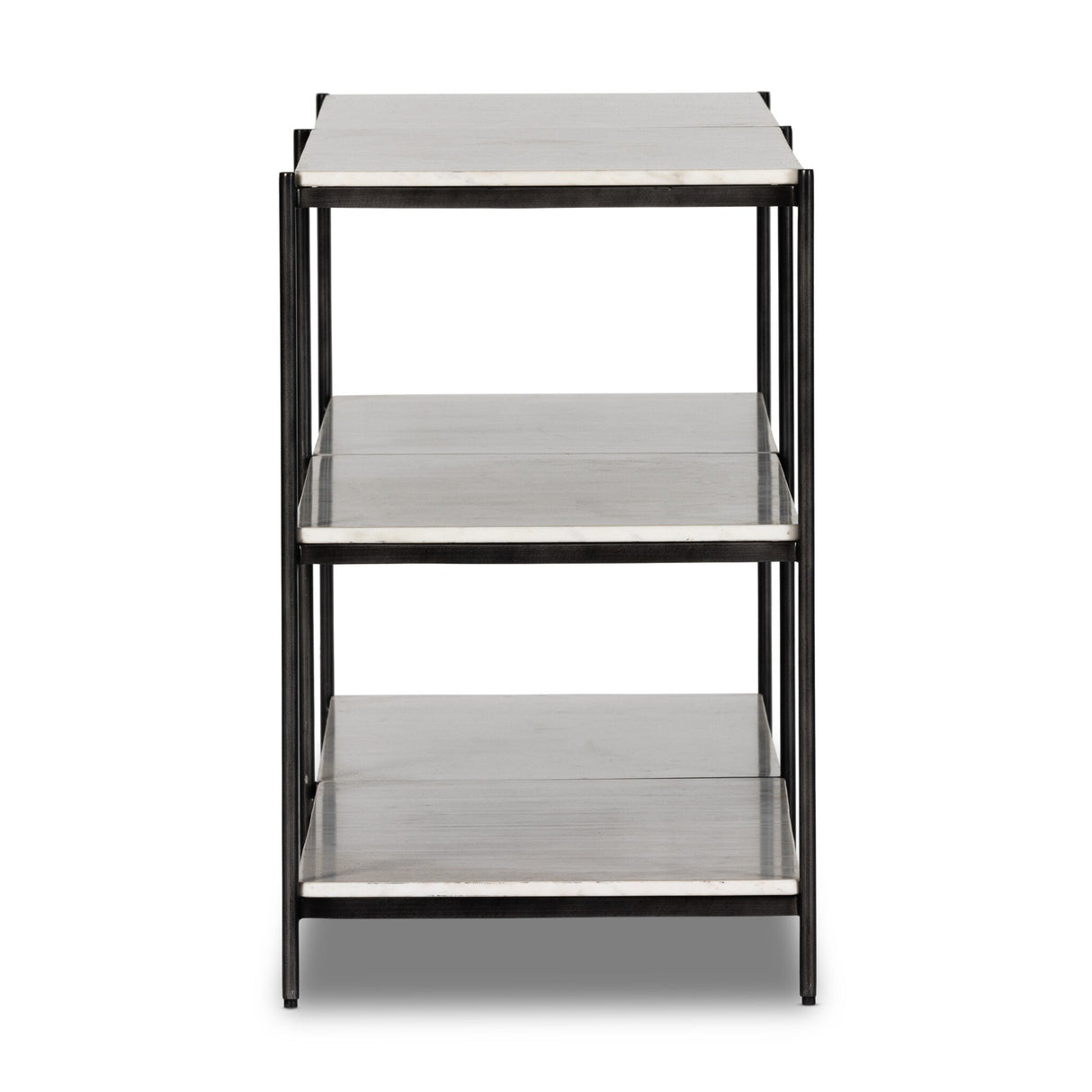 Felix Large Console Table in Hammered Grey W/Clear Powder Coat from Four Hands - Luna Furniture