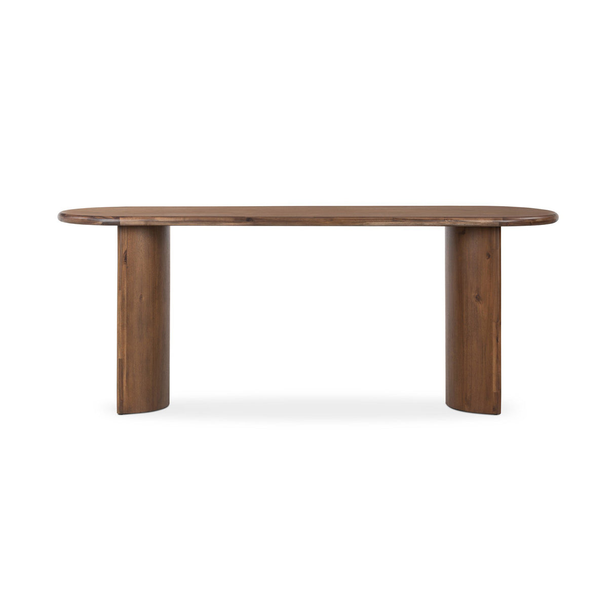 Paden Large Console Table in Seasoned Brown Acacia from Four Hands - Luna Furniture