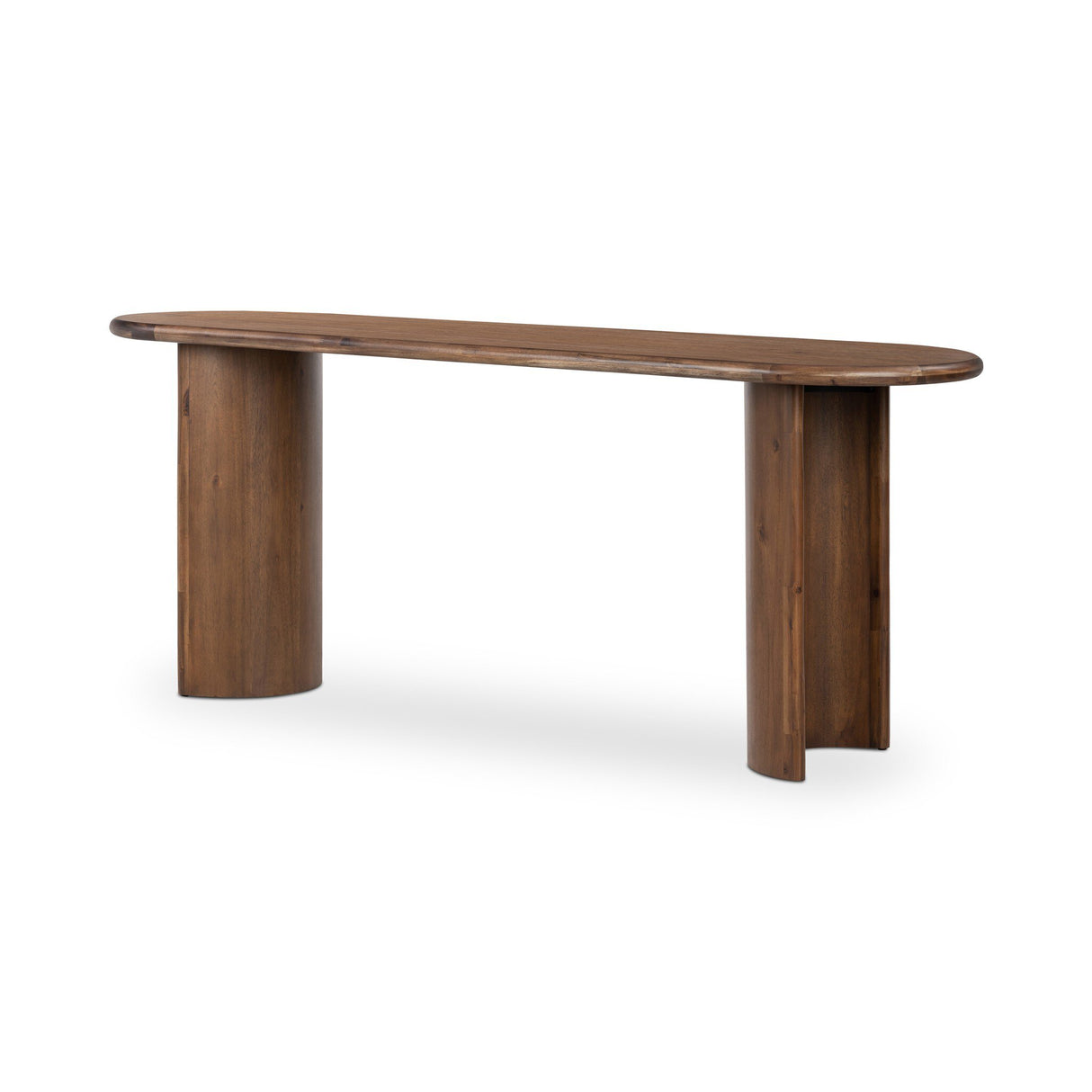 Paden Large Console Table in Seasoned Brown Acacia from Four Hands - Luna Furniture
