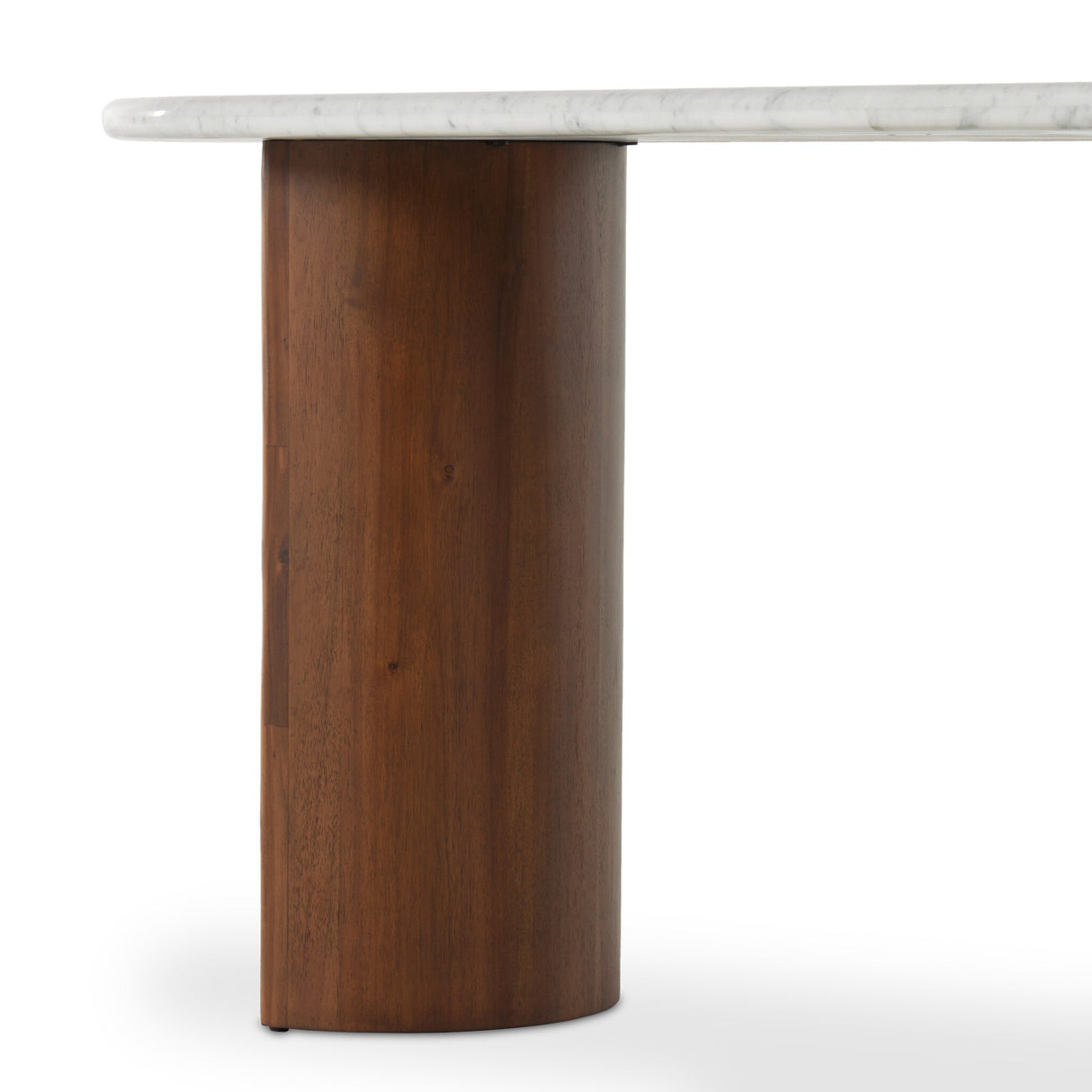 Paden Large Console Table in Italian White Marble from Four Hands - Luna Furniture