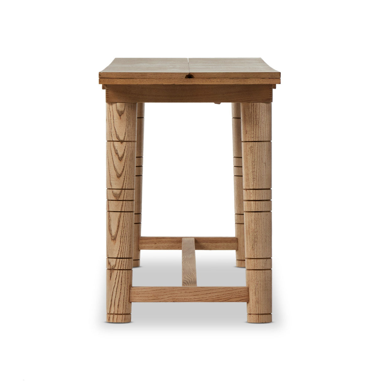 Flip Top Console Table in Toasted Ash from Four Hands - Luna Furniture