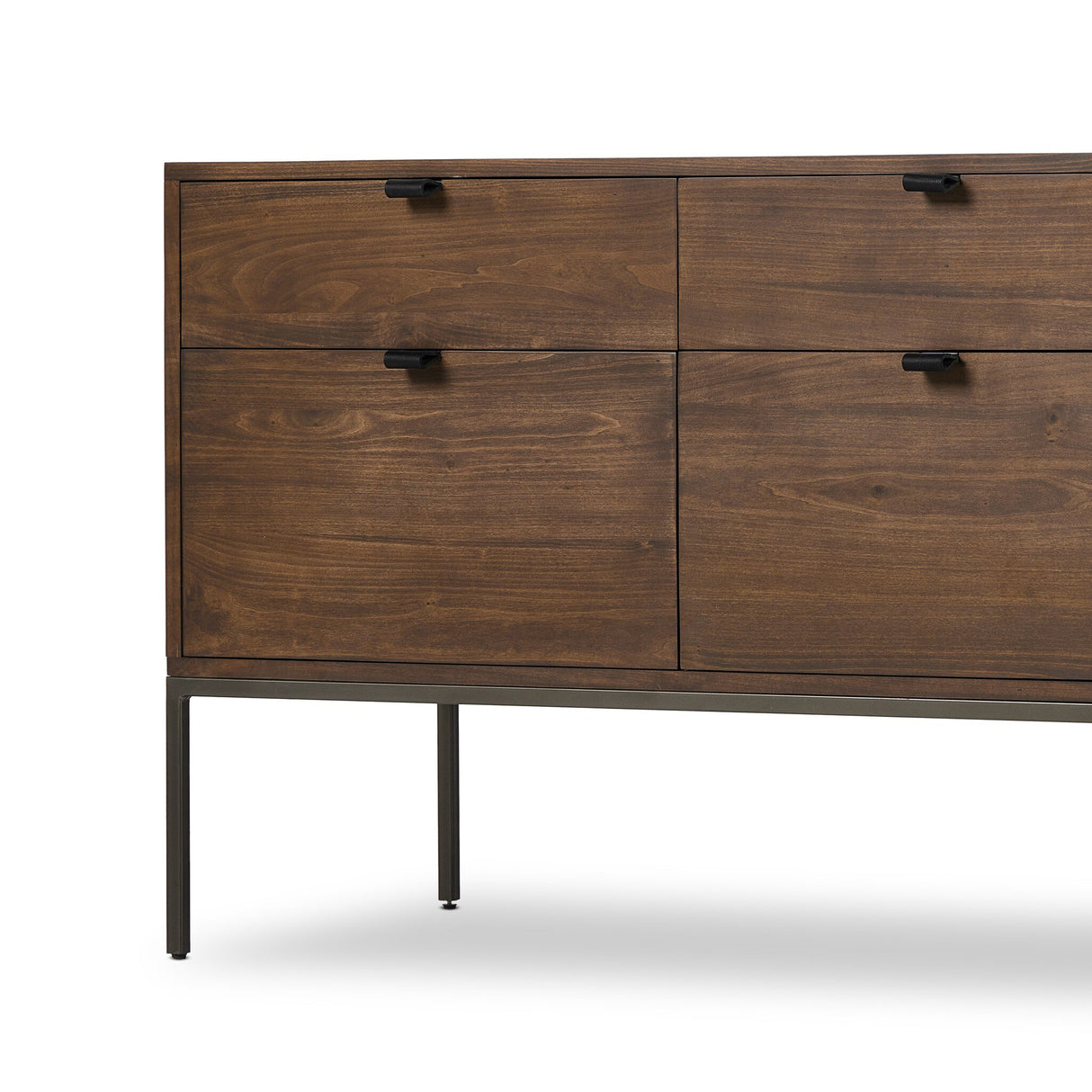 Trey Modular Wide Filing Cabinet in Auburn Poplar from Four Hands - Luna Furniture