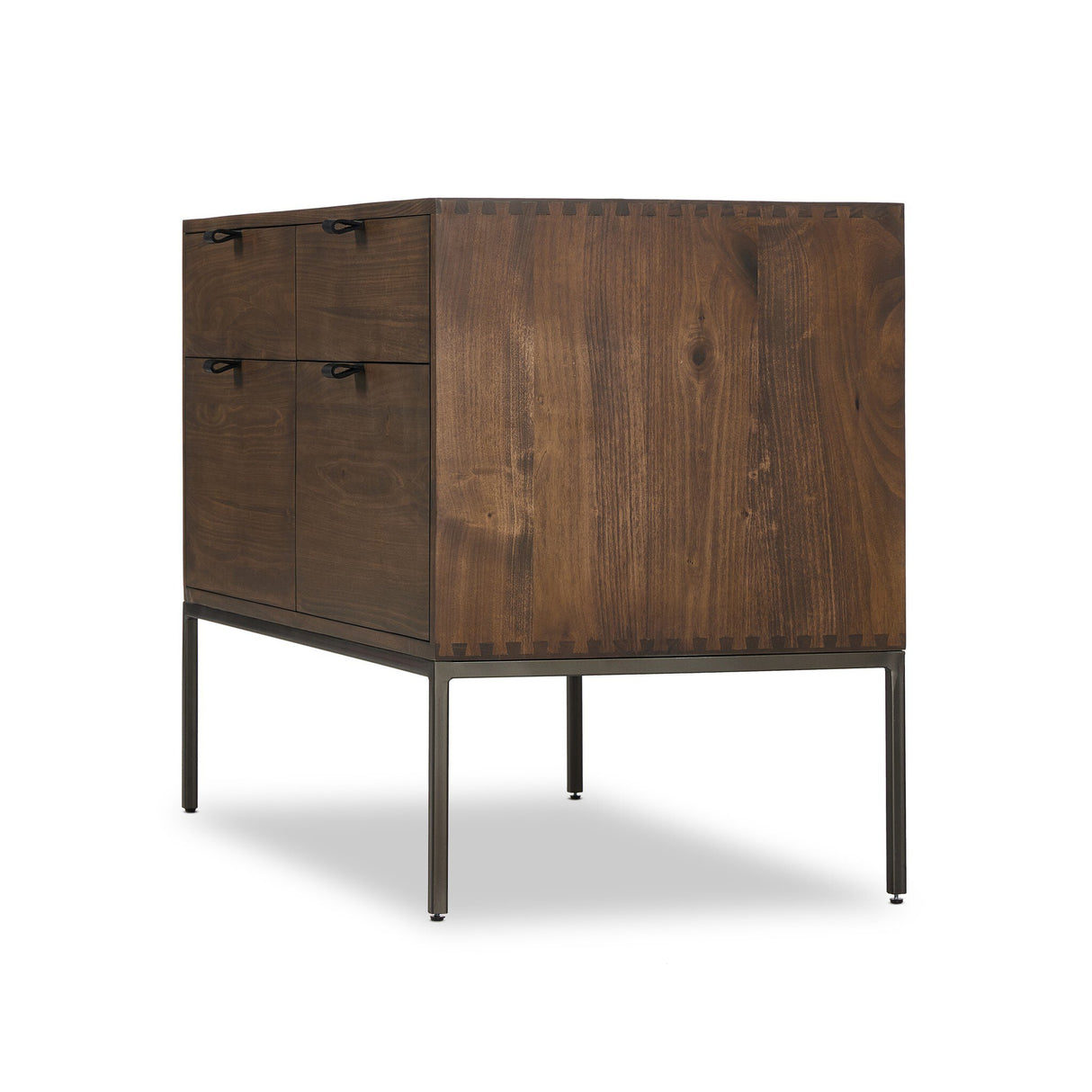 Trey Modular Wide Filing Cabinet in Auburn Poplar from Four Hands - Luna Furniture