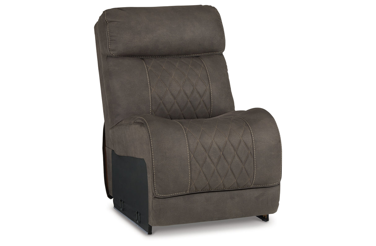 Hoopster Gunmetal Armless Chair from Ashley Furniture - Luna Furniture