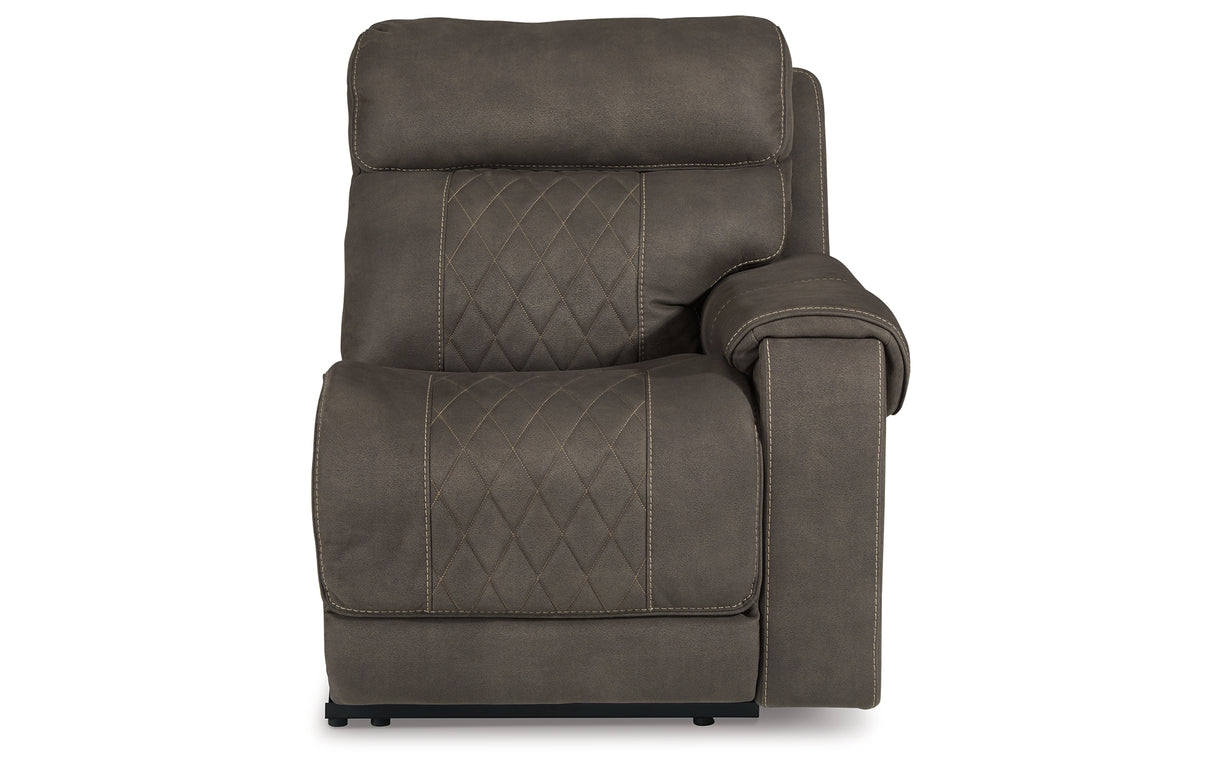 Hoopster Gunmetal Right-Arm Facing Power Recliner from Ashley Furniture - Luna Furniture