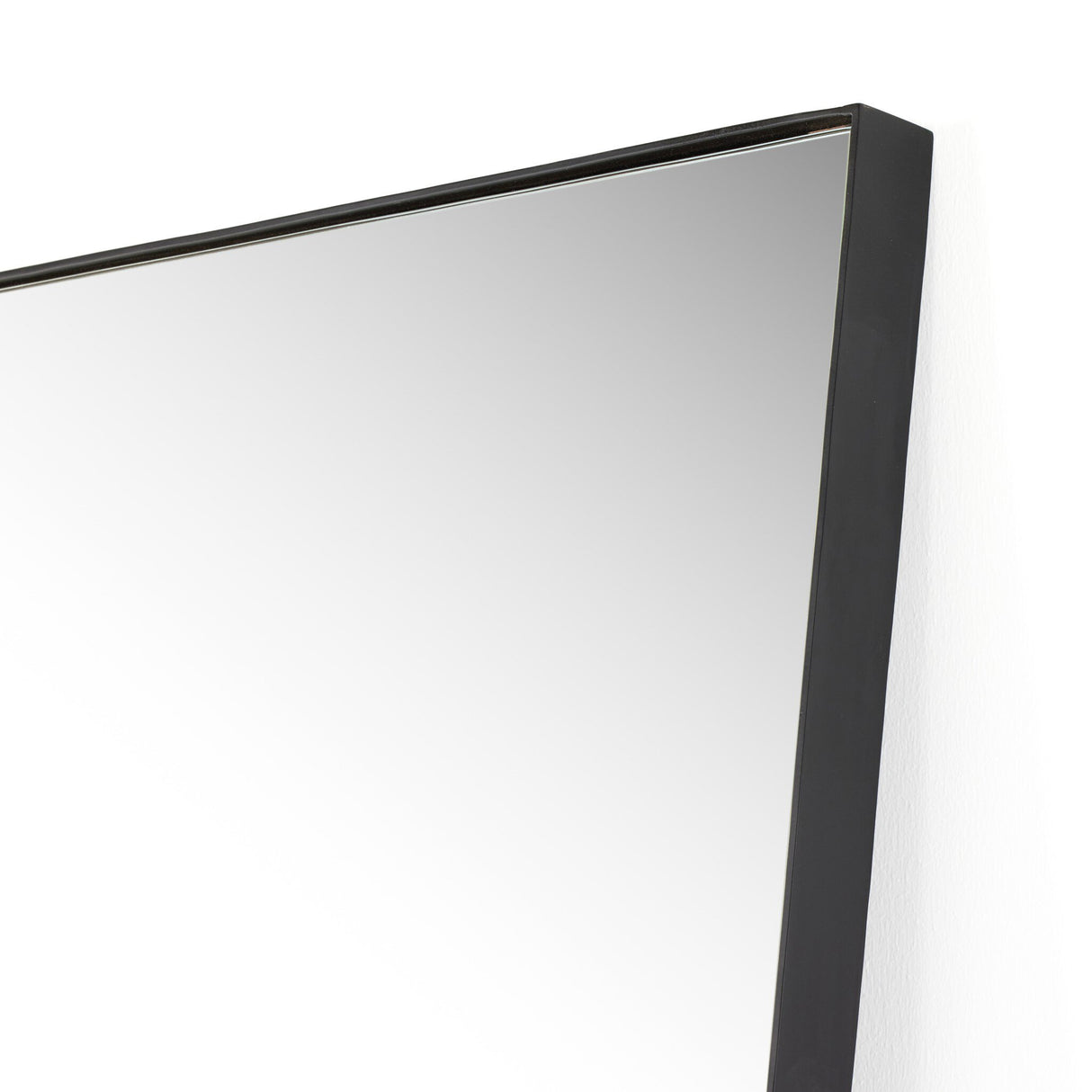 Georgina Rectangle Floor Mirror in Iron Matte Black from Four Hands - Luna Furniture