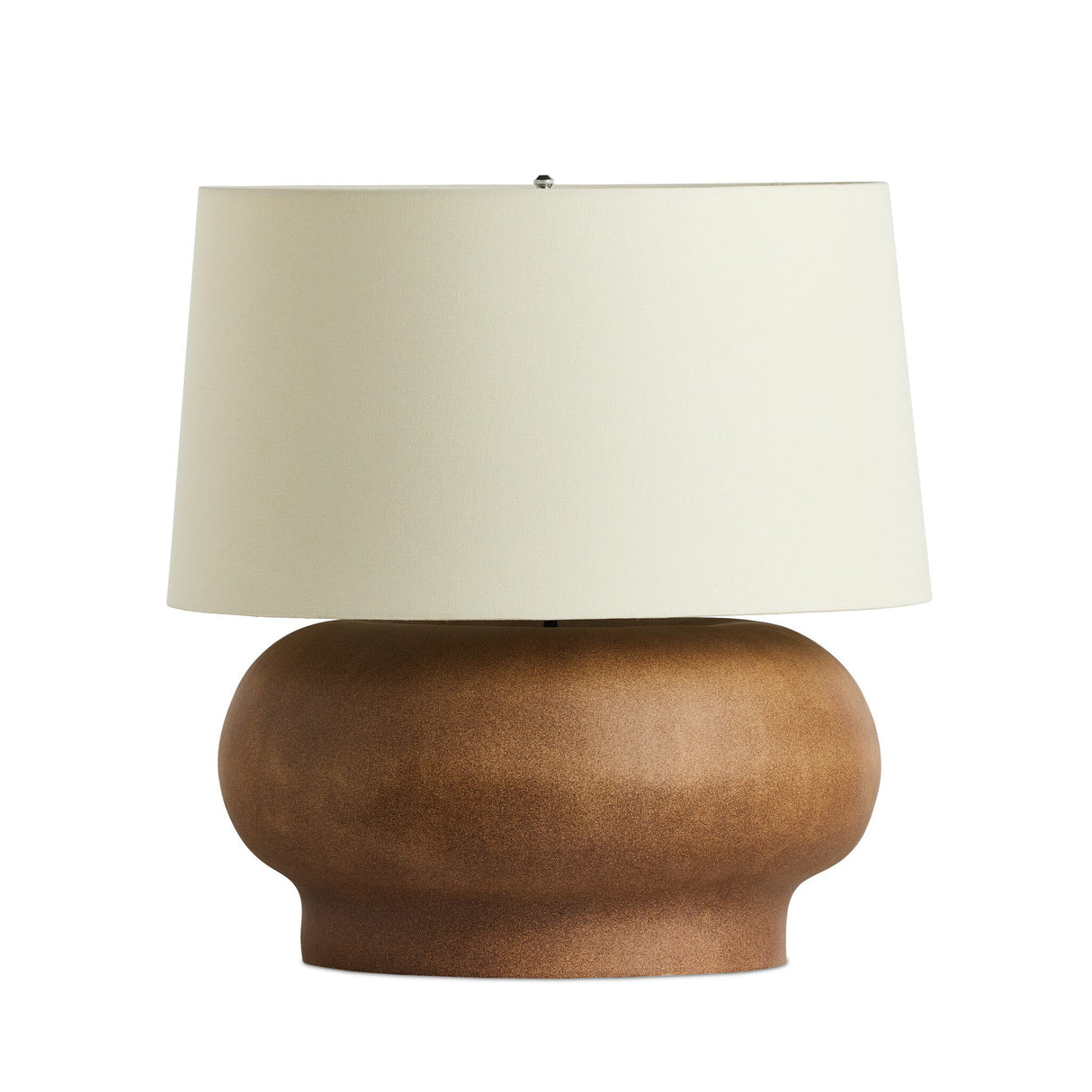 Kragen Table Lamp in Dark Sand Porcelain Ceramic from Four Hands - Luna Furniture