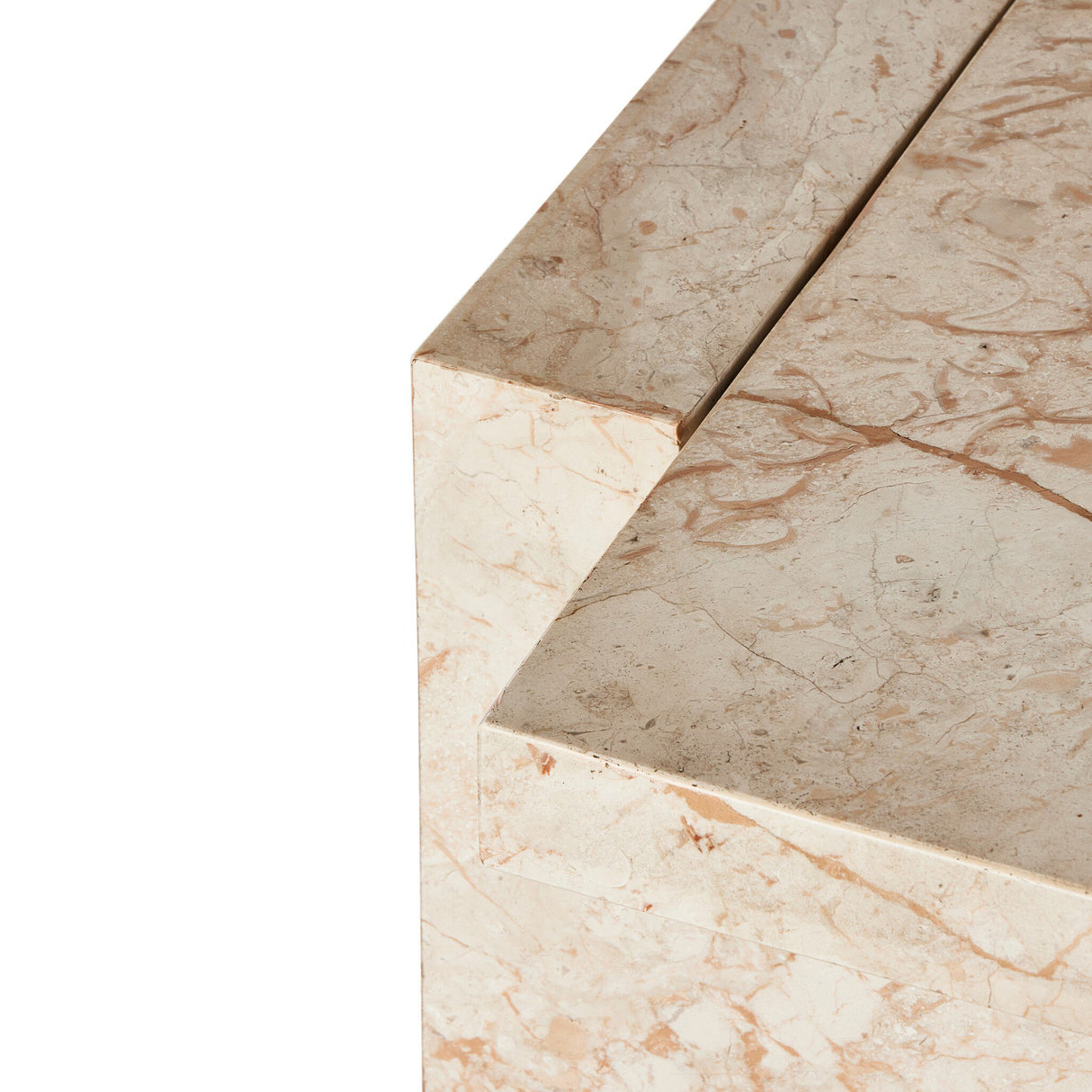 Romano Console Table in Desert Taupe Marble from Four Hands - Luna Furniture