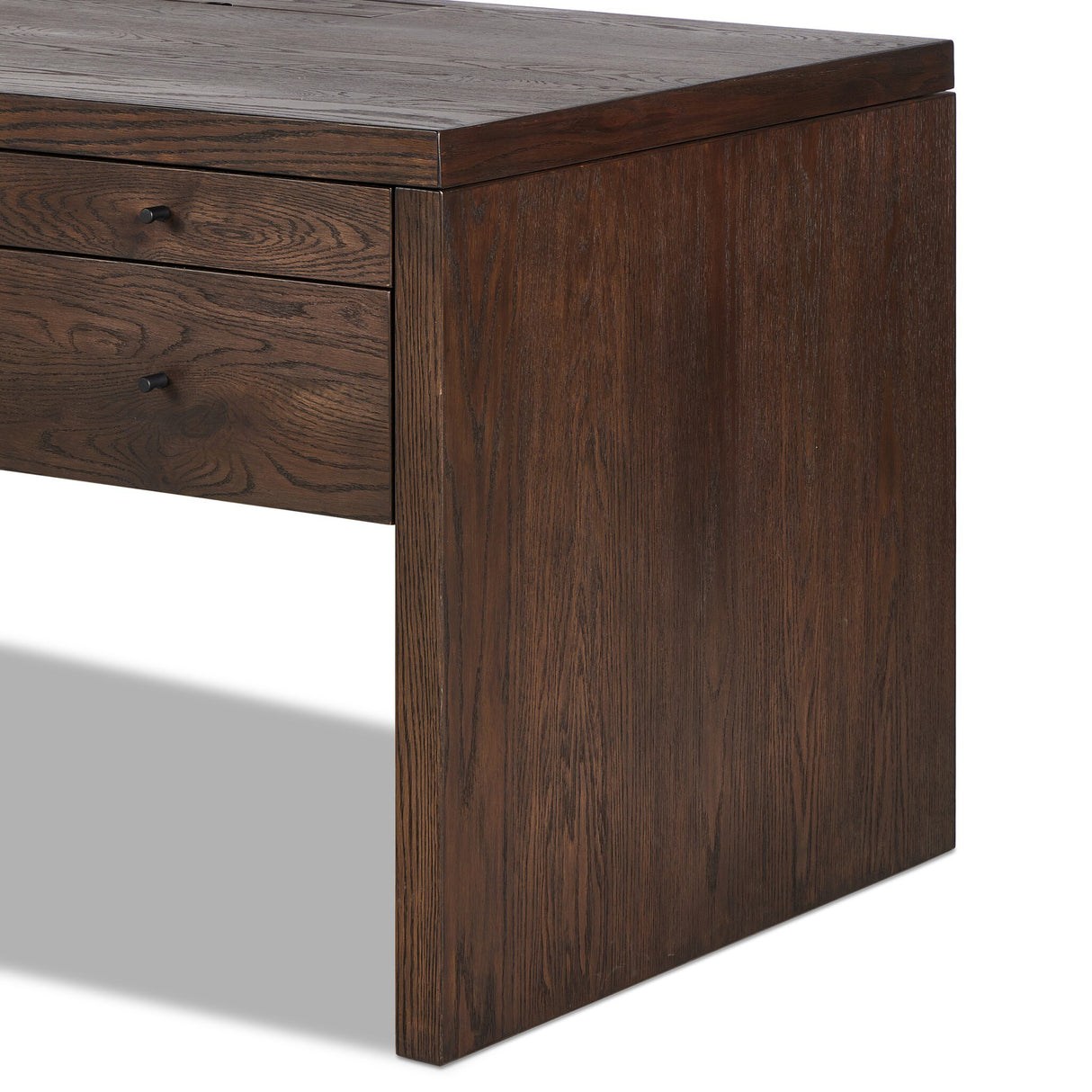 Torrington Desk in Umber Oak Resawn from Four Hands - Luna Furniture