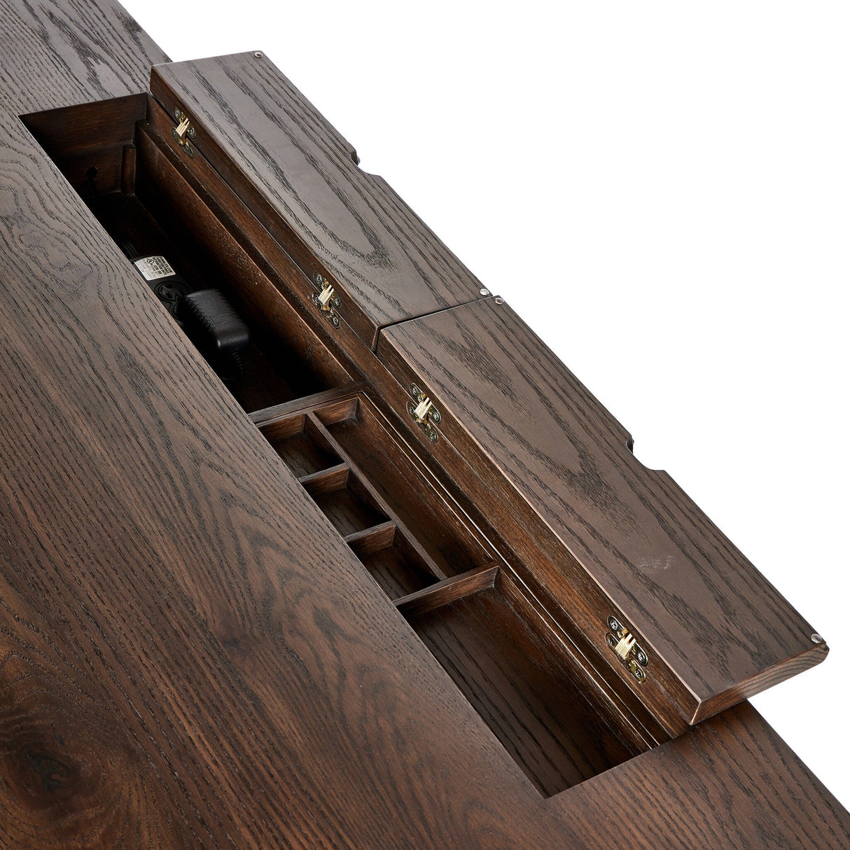 Torrington Desk in Umber Oak Resawn from Four Hands - Luna Furniture